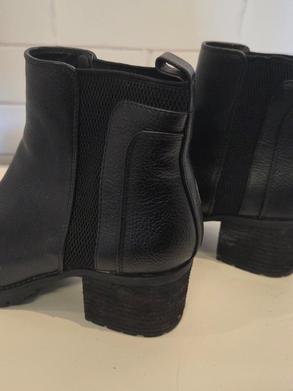 MIA WOMENS BLACK CHELSEA-STYLE ANKLE BOOTS 7.5M